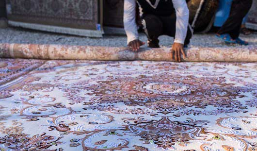 روش اصولی لول کردن قالی در قالیشویی نسیم شهر 